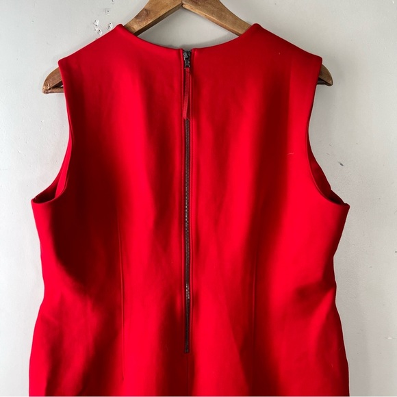 Spanx The Perfect Sheath Dress Red Size XL Sleeveless Slimming Ponte Knit - Picture 8 of 13